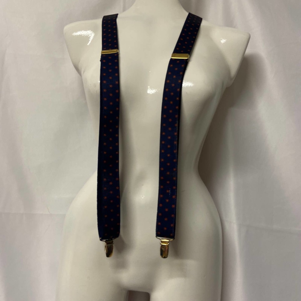 CAS Germany Men's Braces Suspenders Gold Clips EUC